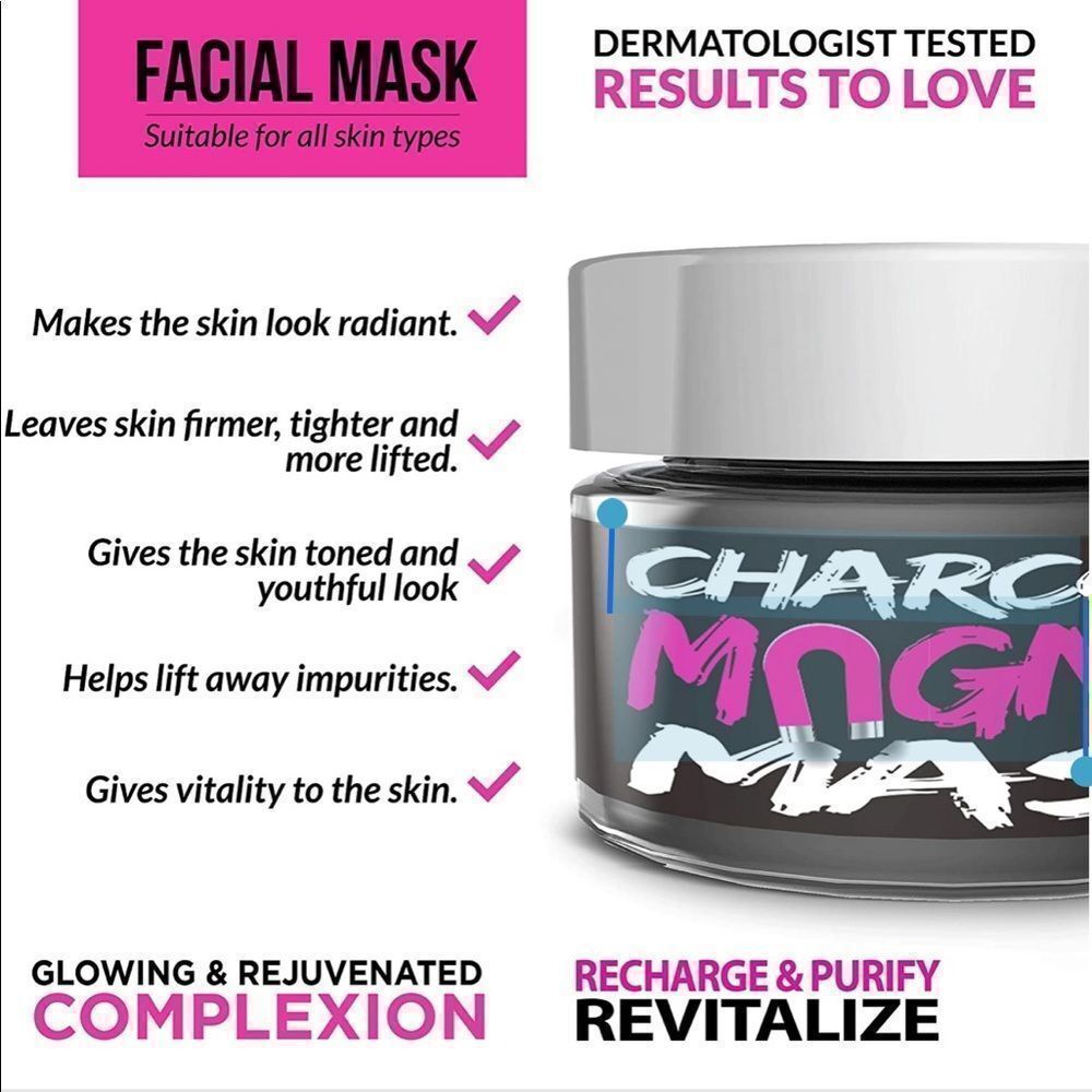 Biovene Charcoal Magnet Mask Kit, 3 oz - Picture 3 of 8